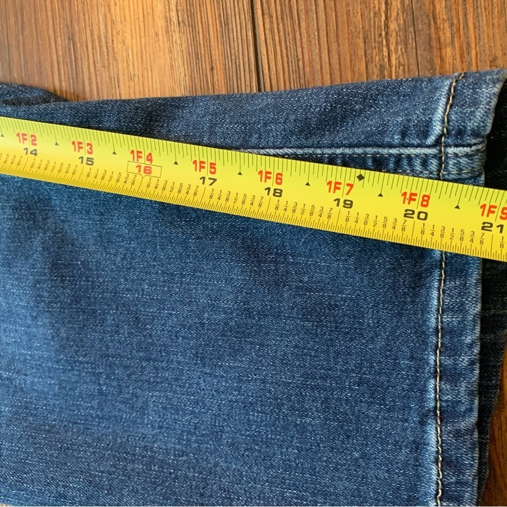 Vintage Y2K Lee Capri Jeans Size 12 32" Waist Denim Pants Womens - Picture 9 of 12